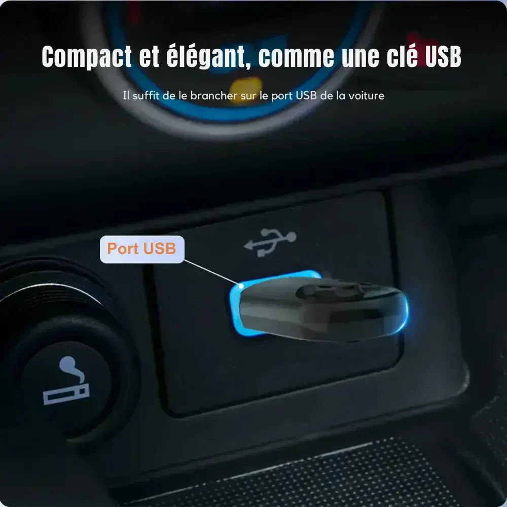 Driveasy™ - Adaptateur 2 en 1 CarPlay & Android Auto Sans Fil – Convertisseur USB Plug & Play pour Voiture avec Système OEM