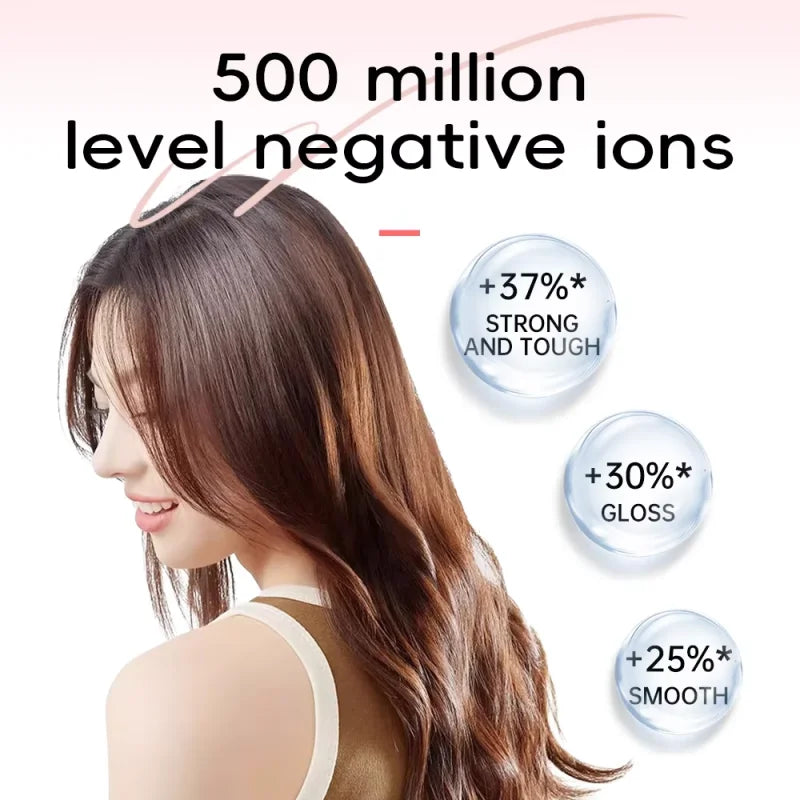 Professional Leafless Hair Dryer Negative Ion Home Salon Personal Hair Styling Tool Compact Electric Hair Dryer for Fast Drying