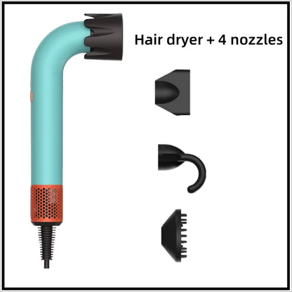 Professional Leafless Hair Dryer Negative Ion Home Salon Personal Hair Styling Tool Compact Electric Hair Dryer for Fast Drying