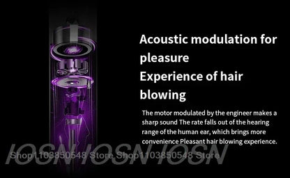 Professional Leafless Hair Dryer, High-Speed Negative Ion 110,000 Rpm, Professional Hair Care, 62M/S Wind, 1600W, Quick Drying