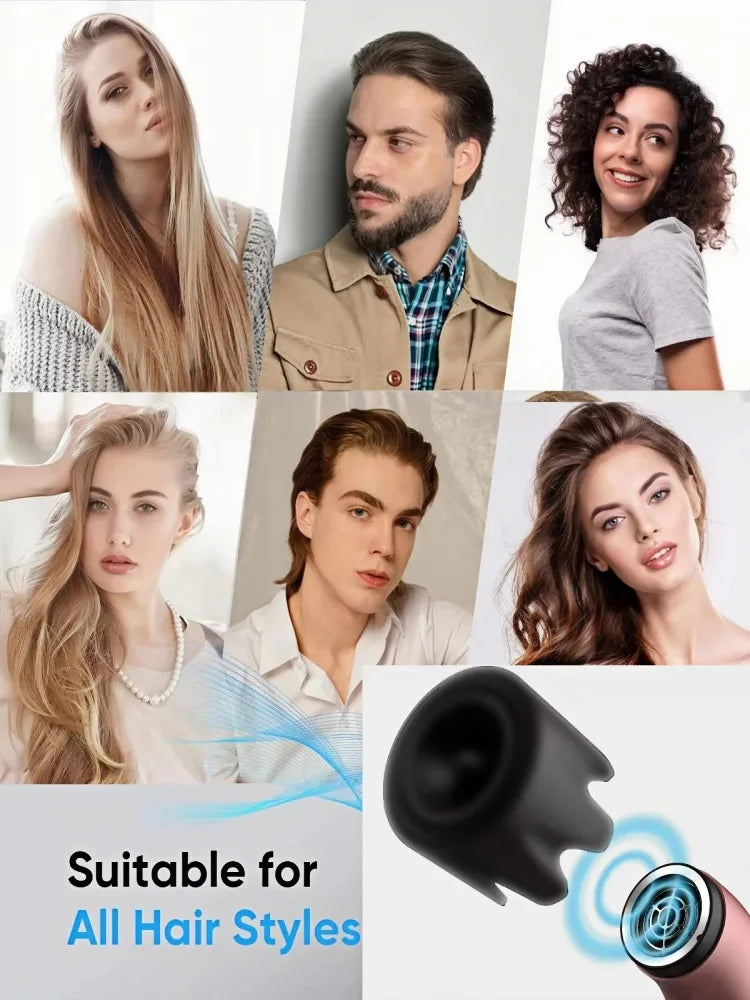 Professional Leafless Hair Dryer Negative Ion Home Salon Personal Hair Styling Tool Compact Electric Hair Dryer for Fast Drying