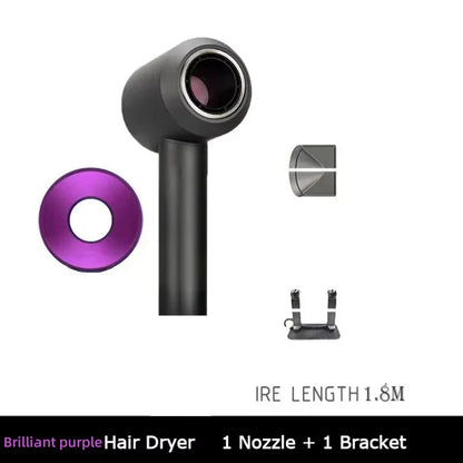 Professional negative ion hair dryer for home high-speed leafless constant temperature hair dryer quickly drying with curly nozz