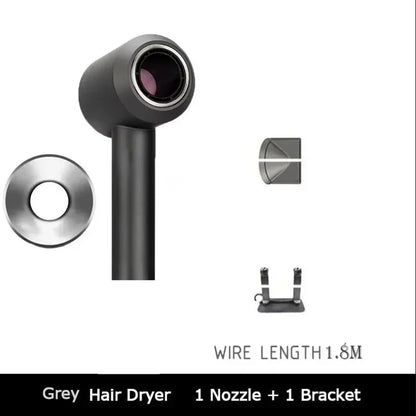 Professional negative ion hair dryer for home high-speed leafless constant temperature hair dryer quickly drying with curly nozz